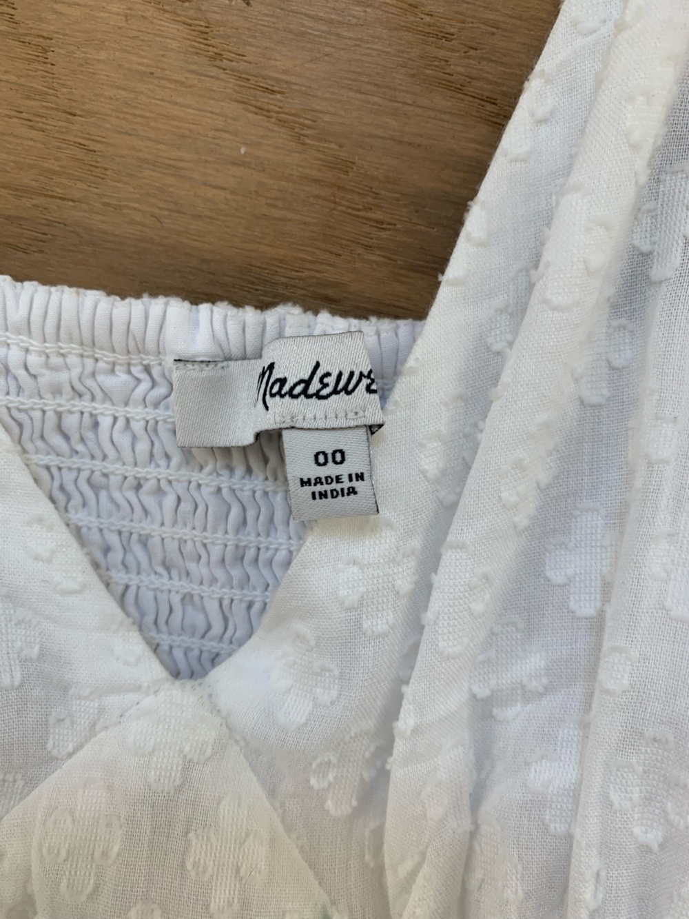 Madewell White Tie Back Flutter Sleeve Midi Sundress XXS 00 - Picture 2 of 9
